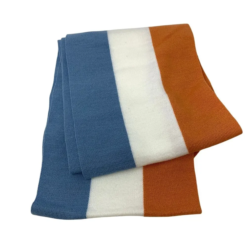 Anti-Magic Academy The 35th Test Platoon Tri Color Striped Scarf O/S Blue Orange